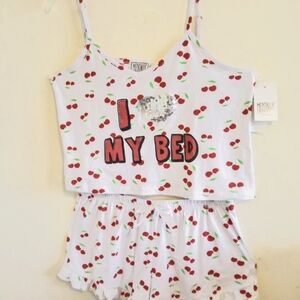 Sleepware Set Love My Bed Tank Top & Shorts Size 1X